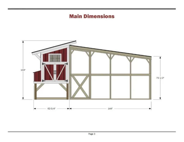 Chicken Coop & Run Plan - Image 3