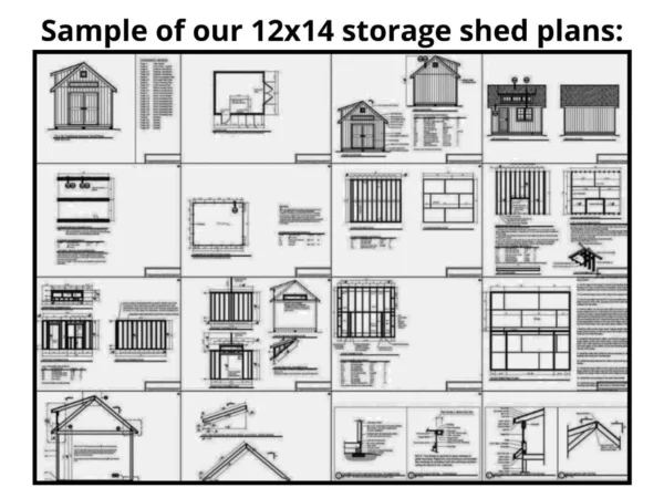 12x14 Garden Shed Plans PDF - Image 5