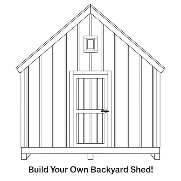 12x16 Garden Shed Plans (PDF) – DIY Storage Shed Blueprints with Materials List - Image 3