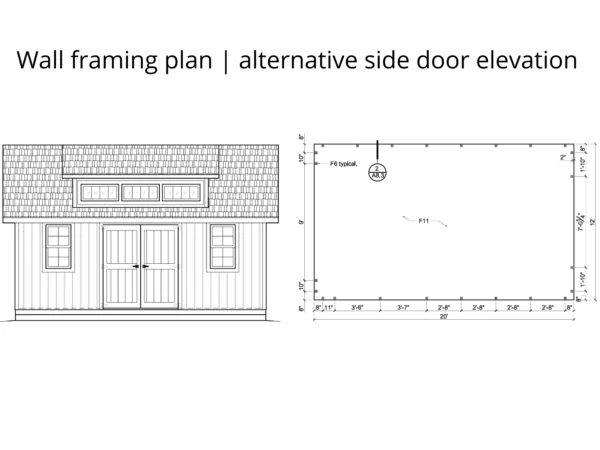 12×20 Garden Shed Plans with Loft (PDF) - Image 3