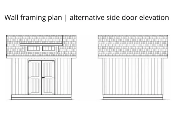 8x12 Dormer Shed Plans - Image 2