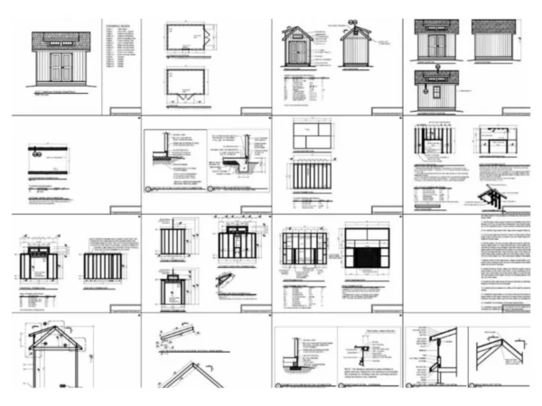 8x12 Dormer Shed Plans - Image 8