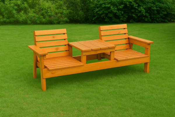 Double Chair Bench with Table Plans 4 20250714 1735 Wooden Garden Bench remix 01k04whz6aesw83rfpccbeb648 1