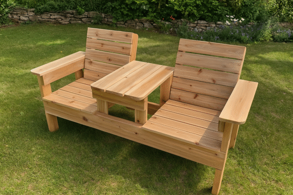 Double Chair Bench with Table Plans 3 Double Chair Bench with Table Plans