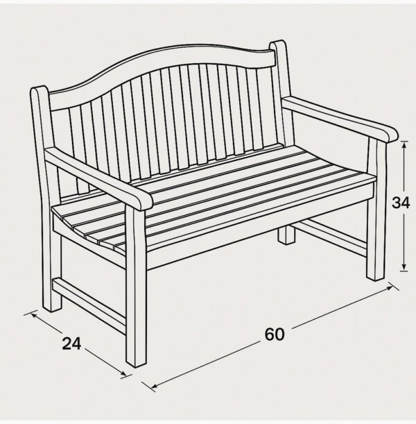 60" x 24" Garden Bench Plans PDF 5 60" x 24" Garden Bench Plans PDF