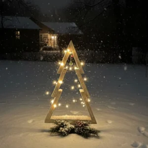 Rustic 2x4 Wooden Christmas Tree Plans • DIY Blueprint PDF with Amazon Material Links