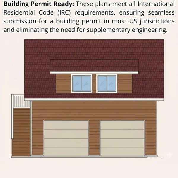 22x28 Garage Apartment Plan with Loft