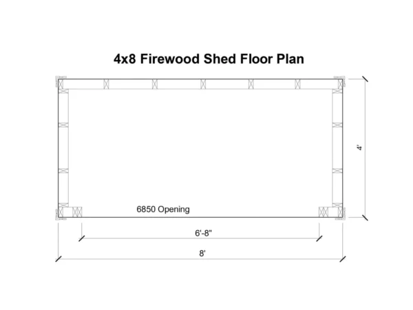 4x8 Firewood Shed Plans 3 4x8 Firewood Shed