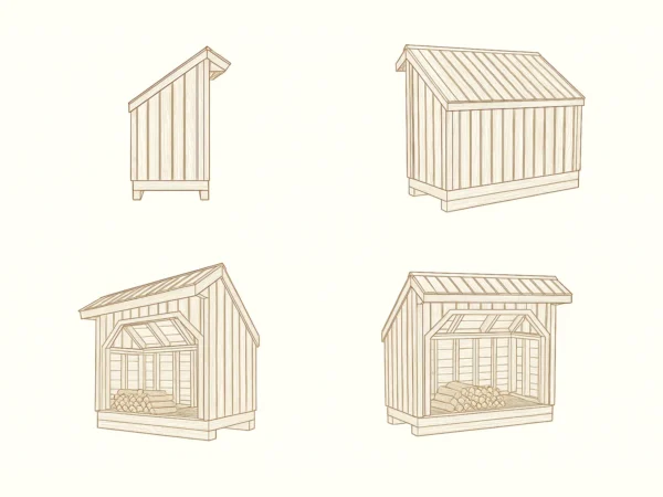 4x8 Firewood Shed Plans 4 4
