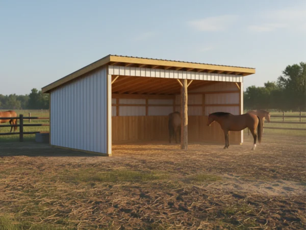 16x24 Horse Shelter Plans 1 Horse Shelter Plans