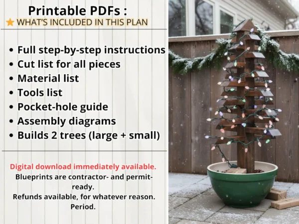 2x4 & 4x4 Wooden Christmas Tree Plans 3 il 1588xN.7439532746 t6fh