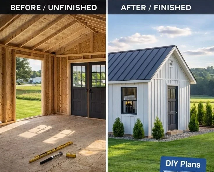 12x16 Garden Shed Plans PDF for DIY step-by-step construction