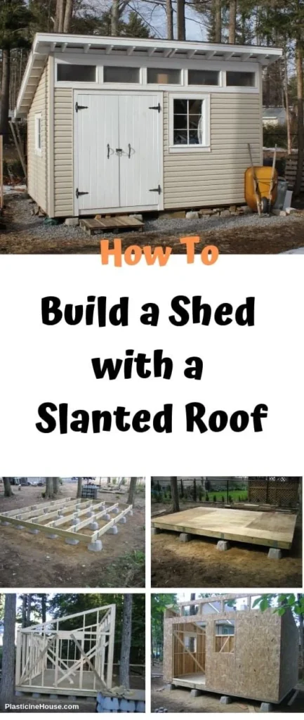 Step-by-step guide to building a shed with a slanted roof