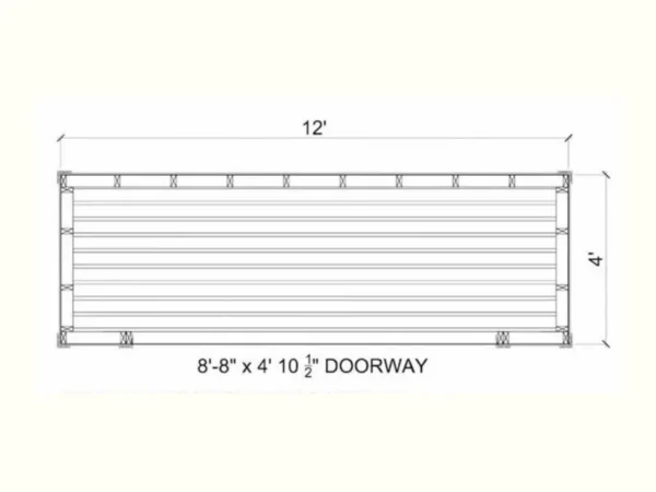 Complete 4x12 Firewood Shed Plans PDF 6 4x12 Firewood Shed Plans PDF