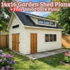 4x16 Shed Plans with Loft