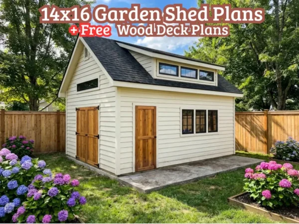 4x16 Shed Plans with Loft