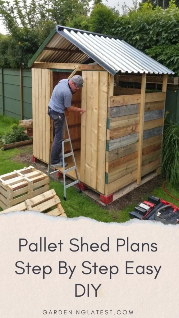Step-by-step guide for DIY pallet shed plans