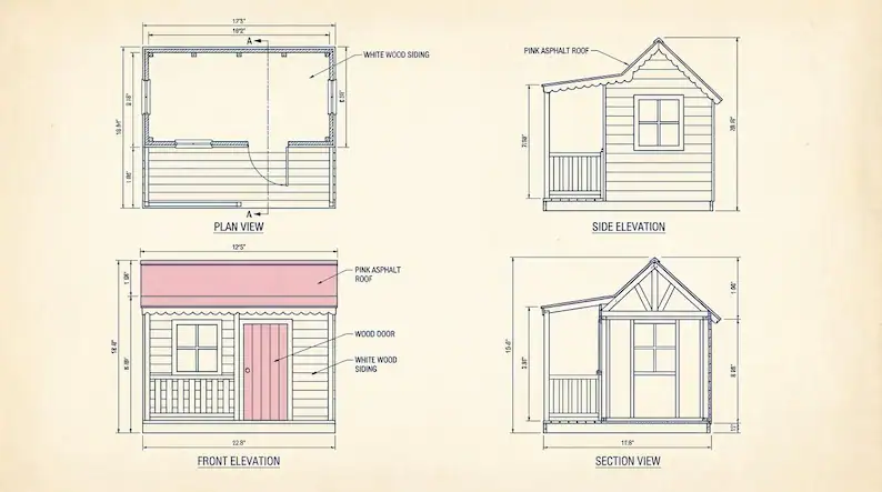 Cozy Playhouse Plans 8 Cozy Playhouse Plans