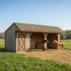 12x30 Run In Shed Plans with Tack Room