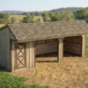 12x30 Run In Shed Plans with Tack Room