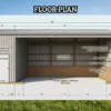 12x30 Run In Shed Plans with Tack Room