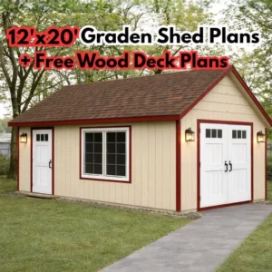 12x20 Gable Shed Plans - Gable Storage Shed PDF