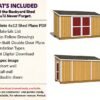 4x12 Lean To Shed Plans - DIY Storage Shed Plans with material list