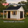 10x12 Cape Cod Shed Plans with Porch