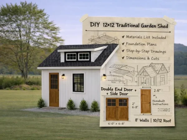 12x12 Loft Shed Plans PDF