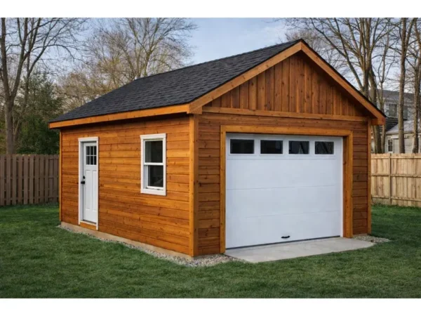 12x16 Shed Garage Plans – DIY Blueprints with Materials List (PDF)