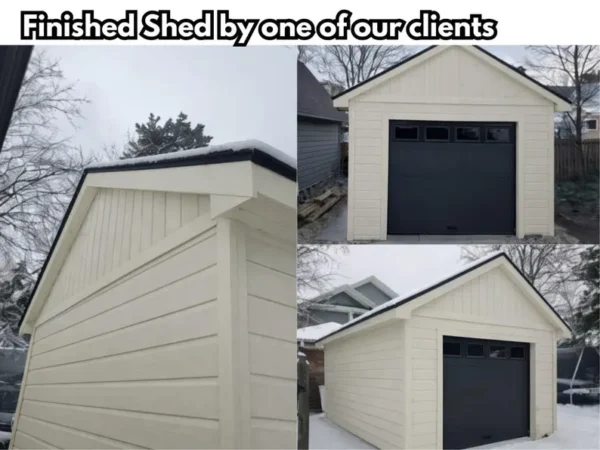 12x16 Shed Garage Plans – DIY Blueprints with Materials List (PDF)