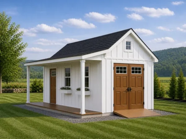 10x16 Garden Shed Plans With Porch PDF