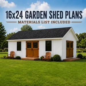 16x24 Garden Shed Plans