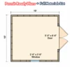 10x10 Garden Shed Plans and Build Guide