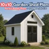10x10 Garden Shed Plans and Build Guide