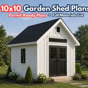 10x10 Garden Shed Plans and Build Guide
