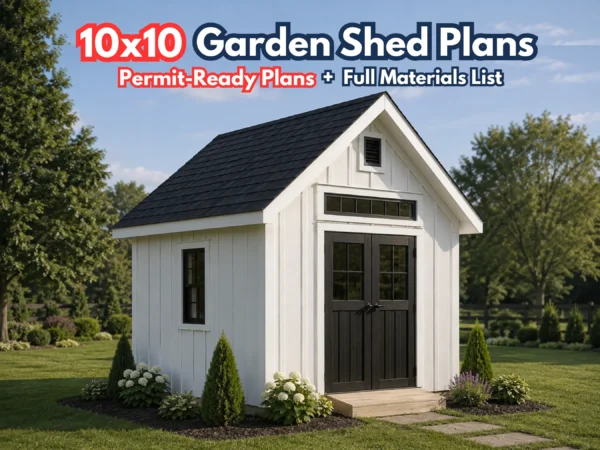 10x10 Garden Shed Plans and Build Guide