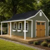 14x24 Cape Cod Shed Plans with Porch