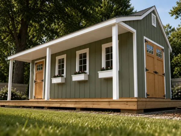 14x24 Cape Cod Shed Plans with Porch