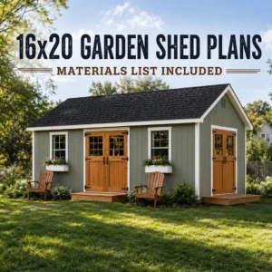 16x20 Garden Shed Plans
