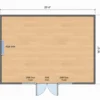 16x20 Modern Office Shed Plans