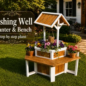 Wishing Well Planter & Bench Plans