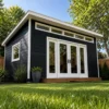 16x20 Modern Office Shed Plans
