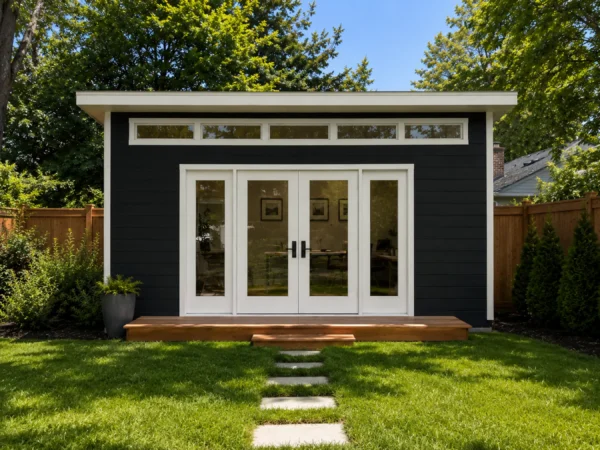 16x20 Modern Office Shed Plans