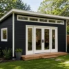 16x20 Modern Office Shed Plans