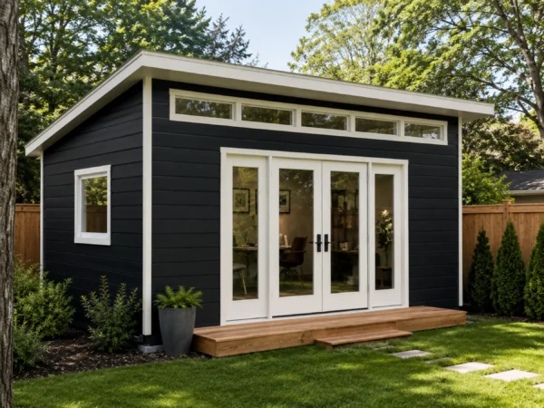 16x20 Modern Office Shed Plans