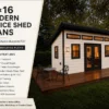 12x16 Office shed plans