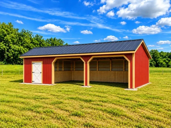 12x36 Horse Run-In Shed Plans