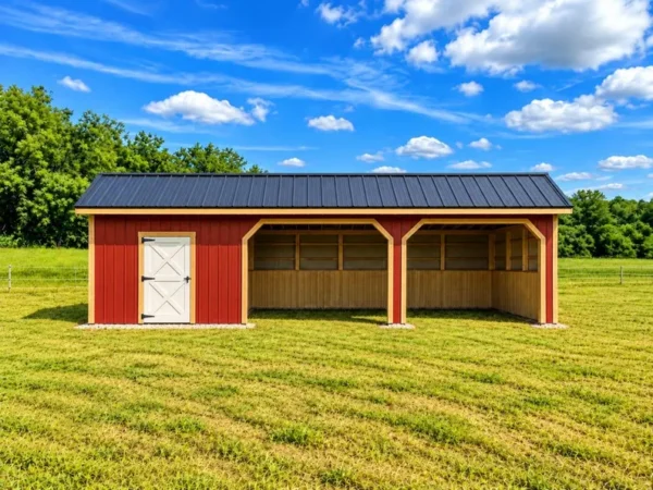 12x36 Horse Run-In Shed Plans