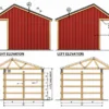 12x36 Horse Run-In Shed Plans